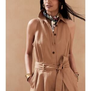 Athleta 'Camp' Tan Romper Size 8 - NWT